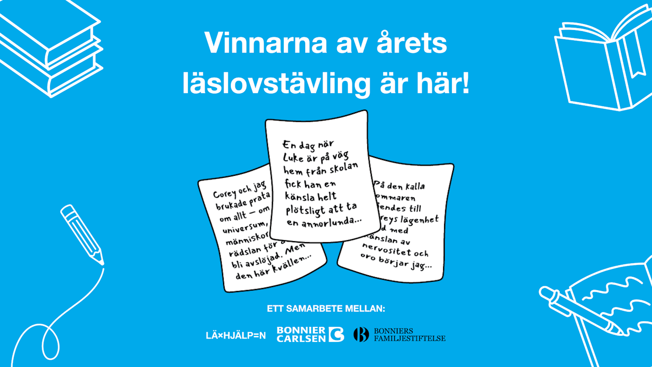 Vinnarna från läslovstävlingen 2025 är här!