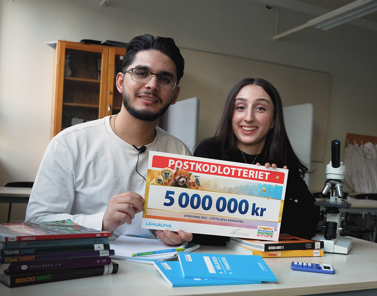 Läxhjälpen tar emot 5 miljoner vid Postkodlotteriets årliga utdelning