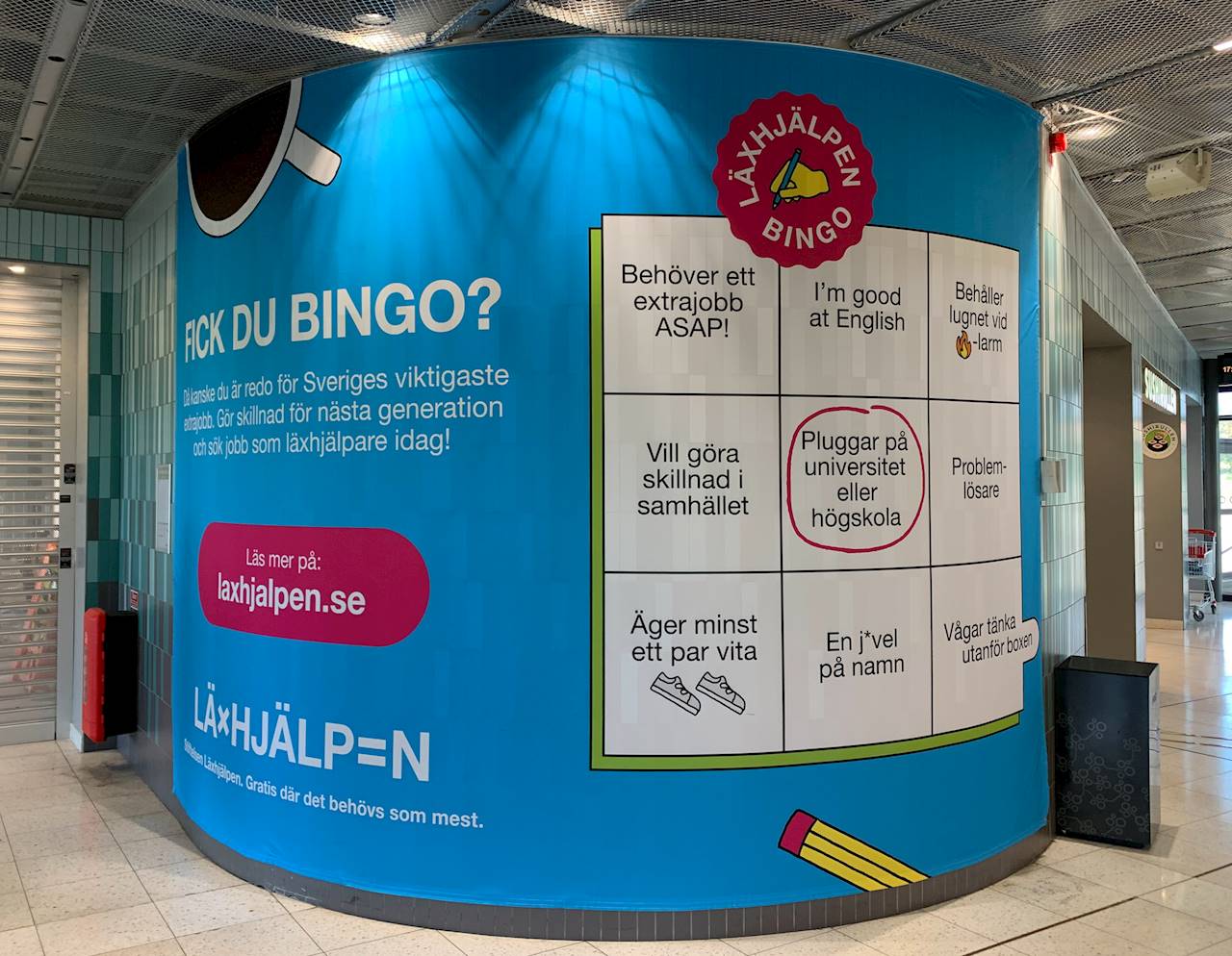 Läxhjälpen bingo: Nu söker vi fler studenter för extrajobb i Stockholm!