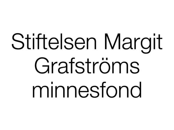 Stiftelsen Margit Grafströms minnesfond logo